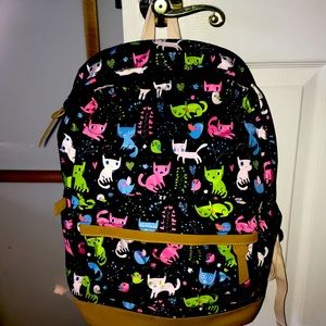 Cat Nylon backpack - NWOT
